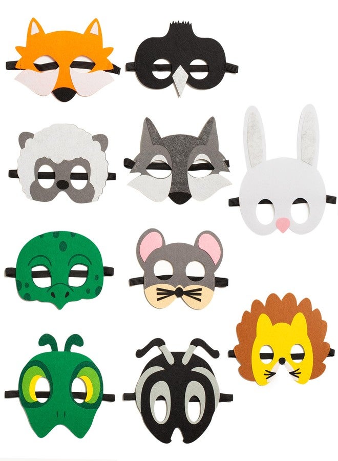 INF-STAR Aesop’s Fables Felt Masks Kit 10 Pcs - Educational Role Play Masks for Kids | Storytelling, Learning & Costume Fun for Toddlers, Preschool & Classroom Activities - Image 1